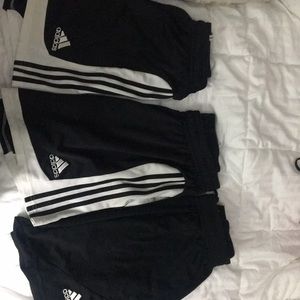 THREE pairs of adidas soccer shorts!!
